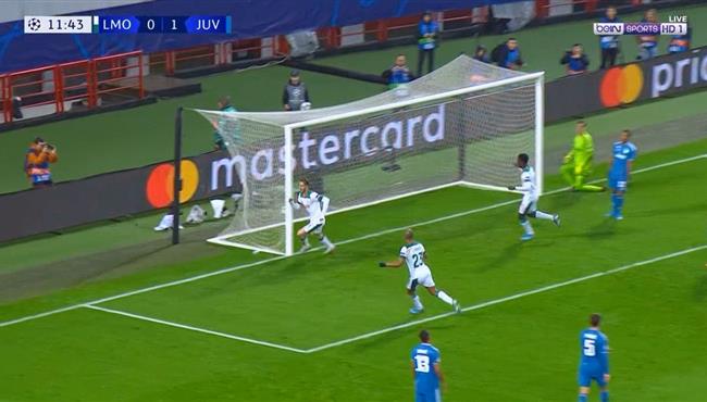 هدف تعادل لوكوموتيف موسكو مع يوفنتوس دوري ابطال اوروبا