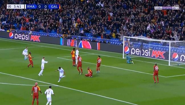 هدف ريال مدريد الاول في مرمي جلطة سراي رودريجو