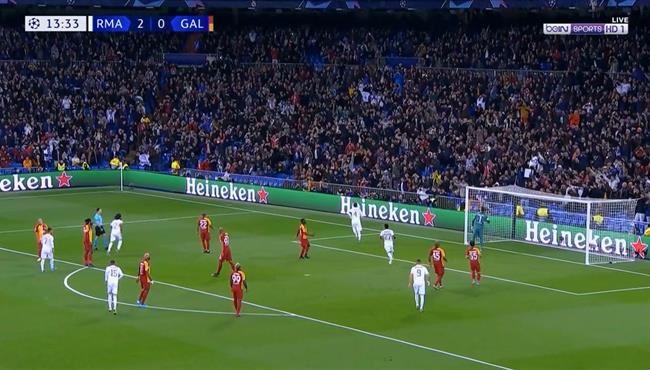 هدف ريال مدريد الثالث في مرمي جلطة سراي راموس