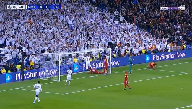 هدف ريال مدريد الخامس في مرمي جلطة سراي بنزيما