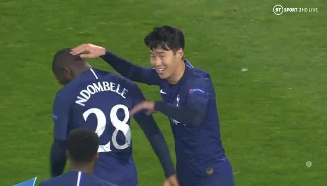 في 4 دقائق فقط سون يسجل هدفين امام النجم الاحمر في دوري ابطال اوروبا