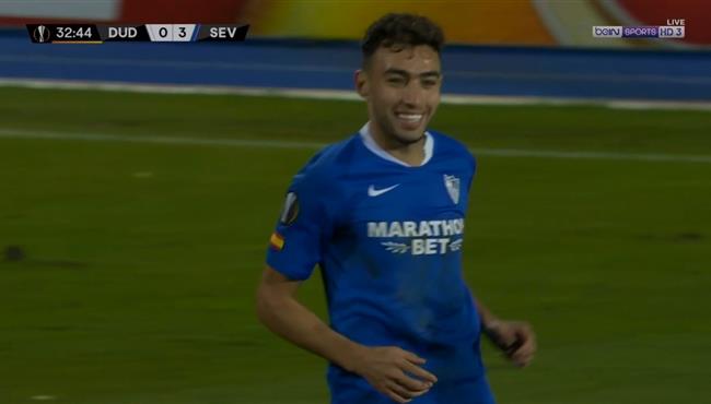 هدف منير الحدادي العالمي في مرمي دوديلانج الدوري الاوروبي