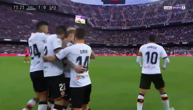 اهداف مباراة فالنسيا وغرناطة 2 0 الدوري الاسباني