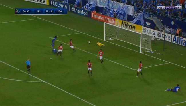 حارس اوراوا يحرم جيوفينكو من تسجيل الهدف الاول للهلال