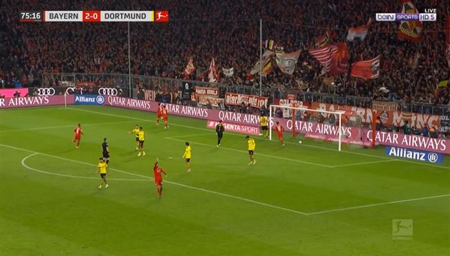 هدف بايرن ميونخ الثالث في مرمي بوروسيا دورتموند ليفاندوفيسكي