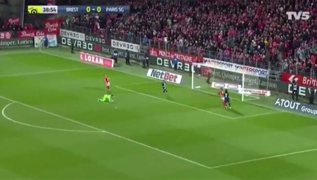 اهداف مباراة باريس سان جيرمان وبريست 2 1 الدوري الفرنسي