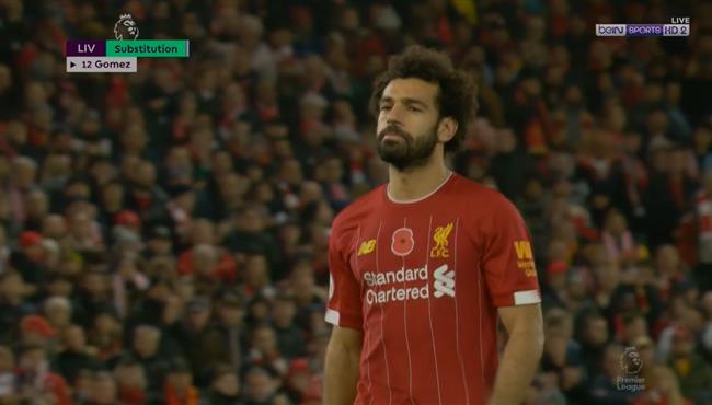 لحظة تبديل محمد صلاح في مباراة ليفربول ومانشستر سيتي