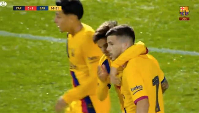 هدف برشلونة الاول في مرمي قرطاجنة مباراة ودية