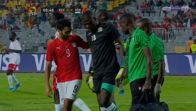 فرصة تريزيجيه المهدرة واصابة حارس كينيا وتبديله امام مصر في تصفيات امم افريقيا