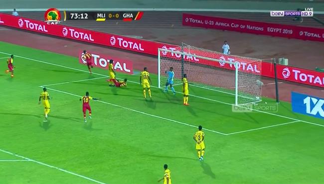 هدف غانا الاوليمبي الاول في مرمى مالي بكاس امم افرقيا تحت 23 عام