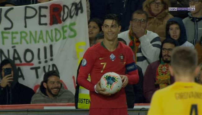 مهاراة رائعة من رونالدو في مباراة البرتغال وليتوانيا