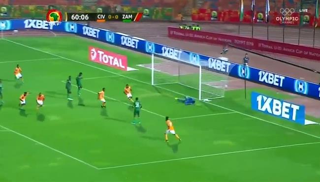 هدف فوز كوت ديفوار علي زامبيا 1 0 كاس امم افريقيا تحت 23