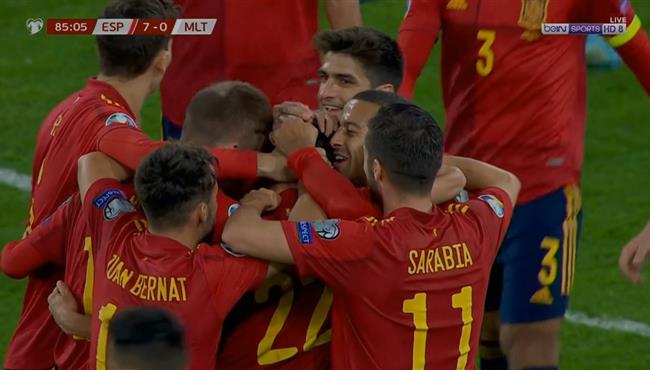 اهداف مباراة اسبانيا ومالطا 7 0 تصفيات امم اوروبا