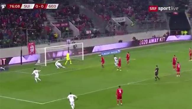 هدف فوز سويسرا علي جورجيا 1 0 تصفيات امم اوروبا