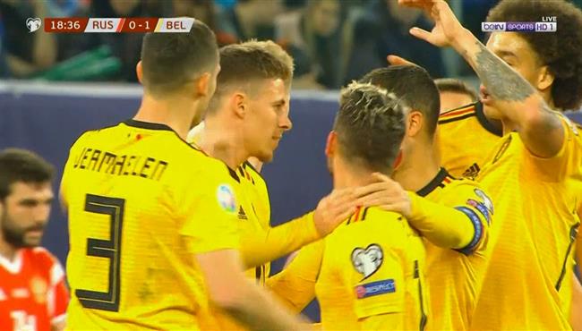 اهداف مباراة بلجيكا وروسيا 4 1 تصفيات امم اوروبا