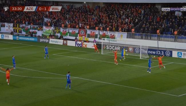 اهداف مباراة ويلز واذربيجان 2 0 تصفيات امم اوروبا