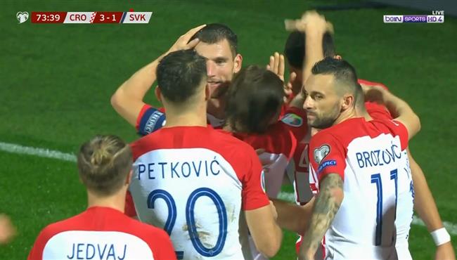 اهداف مباراة كرواتيا وسلوفاكيا 3 1 تصفيات امم اوروبا