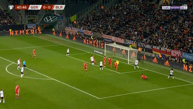 هدف ماتياس جينتر الرائع بالكعب في مرمي بيلاروسيا تصفيات امم اوروبا