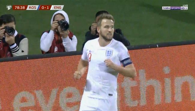 هدف هاري كين في مرمي كوسوفو بتصفيات امم اوروبا