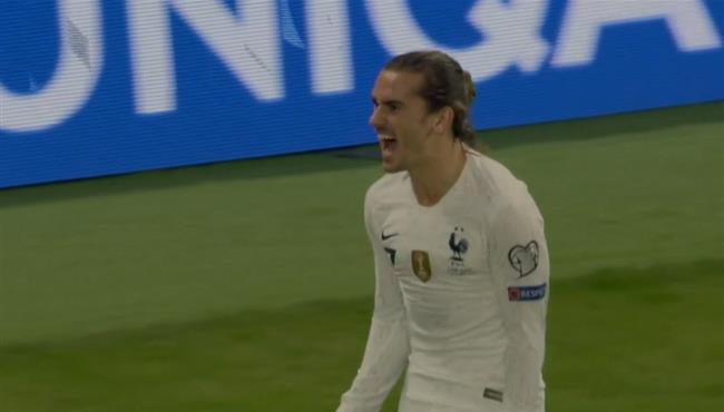 هدف جريزمان في مرمي البانيا بتصفيات امم اوروبا