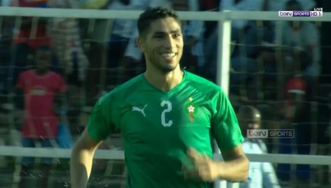 هدف المغرب الثالث فى مرمى بورندي اشرف حكيمي