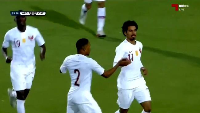 هدف فوز قطر على افغانستان 1 0 تصفيات اسيا لكاس العالم