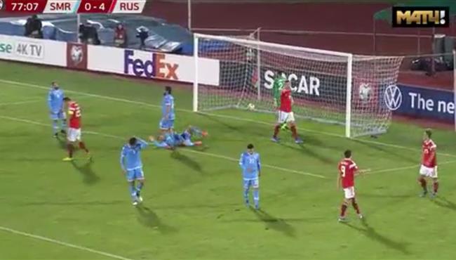 اهداف مباراة روسيا وسان مارينو 5 0 تصفيات امم اوروبا