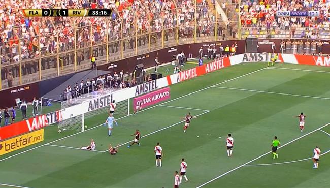 هدف تعادل فلامينجو مع ريفر بليت 1 1 نهائي كوبا ليبرتادوريس