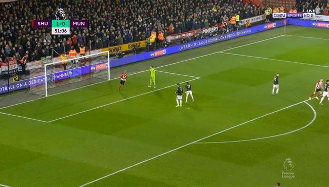 هدف شيفيلد الثاني الرائع في مرمي مانشستر يونايتد 2 0 الدوري الانجليزي