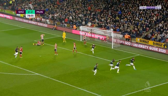 هدف مانشستر يونايتد الثالث الرائع في مرمي شيفيلد 3 2 راشفورد