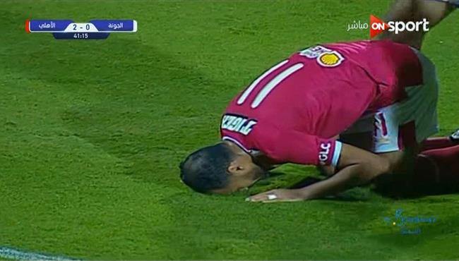 هدف الاهلي الثاني في مرمي الجونة وليد سليمان