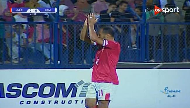 هاتريك وليد سليمان في مباراة الاهلي والجونة الدوري المصري