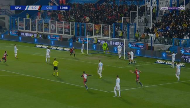 اهداف مباراة جنوى وسبال 1 1 الدوري الايطالي