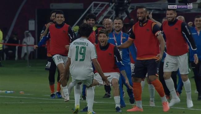 هدف العراق الثاني الرائع في مرمي قطر تعليق حفيظ دراجي