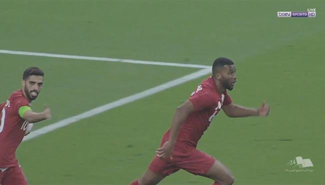 هدف قطر الاول في مرمي العراق تعليق حفيظ دراجي