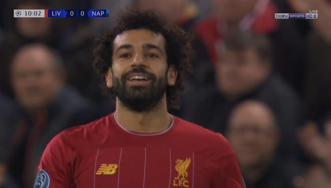 مرواغة محمد صلاح الرائعة لكوليبالي في مباراة ليفربول ونابولي