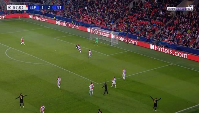 اهداف مباراة انتر ميلان وسلافيا براج 3 1 دوري ابطال اوروبا