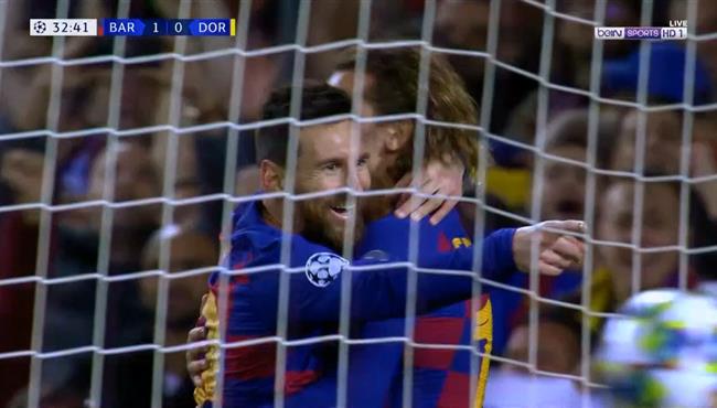 هدف ميسي في مرمي دورتموند دوري ابطال اوروبا