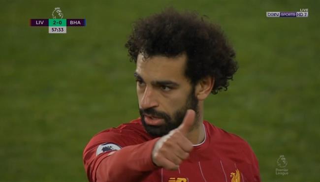 ملخص لمسات محمد صلاح امام برايتون في الدوري الانجليزي