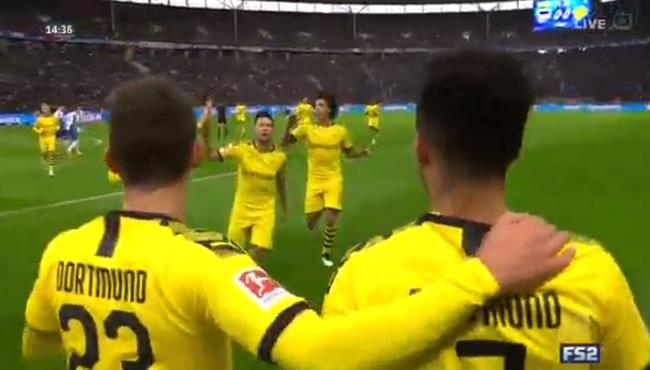 اهداف مباراة بوروسيا دورتموند وهرتا برلين 2 1 الدوري الالماني