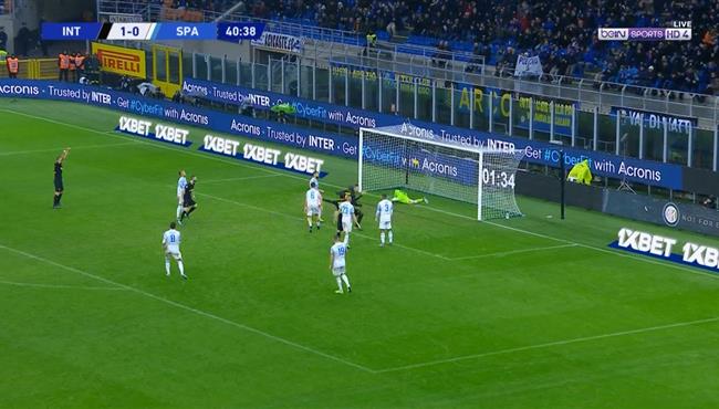 هدف انتر ميلان الثاني في مرمي سبال 2 0 الدوري الايطالي