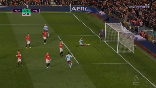 جيرليش يهدر مجهود تريزيجيه في مباراة مانشستر يونايتد واستون فيلا