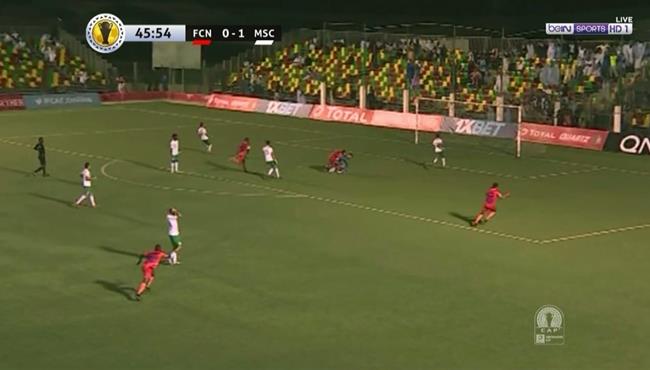 هدف تعادل نواذيبو مع المصرى 1 1 كاس الكونفيدرالية