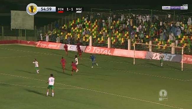 هدف نواذيبو الثانى فى مرمى المصرى 2 1 كاس الكونفيدرالية