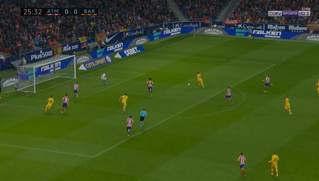 راكيتيتش يهدر هدف مؤكد لبرشلونة امام اتليتكو مدريد
