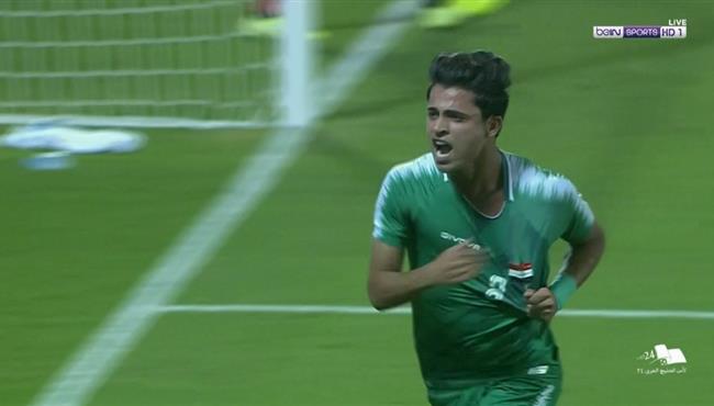 هدف العراق الثاني في مرمي البحرين بكأس الخليج