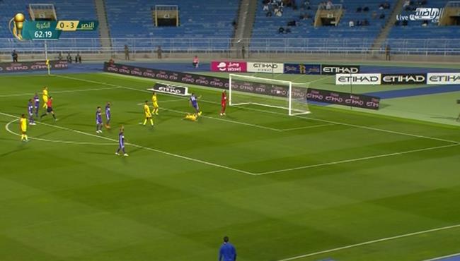 هدف النصر الرابع فى مرمى البكيرية 4 0 كاس خادم الحرمين