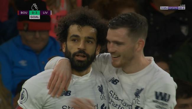 هدف محمد صلاح في مرمي بورنموث بالدوري الانجليزي