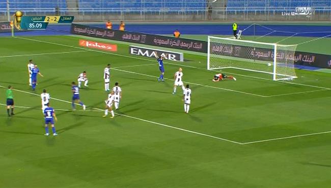 هدف الهلال الثالث في مرمي الجبلين 3 2 كاس خادم الحرمين