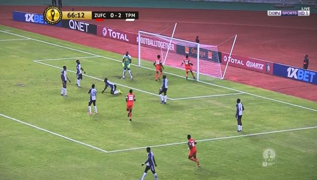 هدف زيسكو يونايتد الاول فى مرمى مازيمبي 1 2 دوري ابطال افريقيا